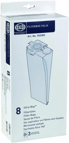 Sebo Filterbox Felix ULTRA 7029ER - Bolsa de tela (8 unidades)