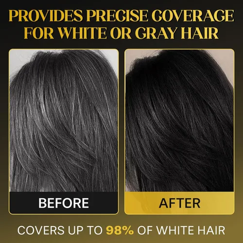 Vista 9 de Tinte de pelo peine seguro y conveniente, varita portátil de retoque de color, impermeable y a prueba de sudor, retoques rápidos, cubre