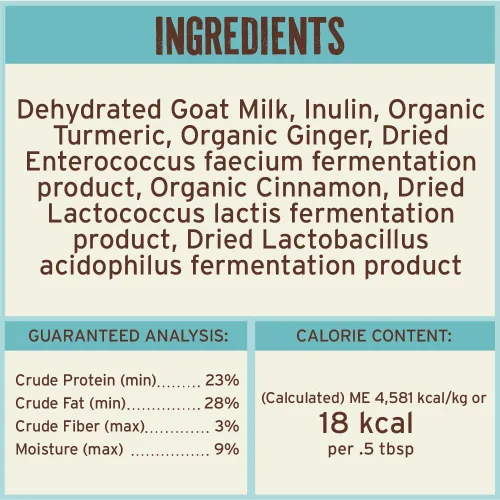 Vista 5 de Primal - Leche en polvo de cabra para perros y gatos, decoración de alimentos estable con probióticos para la digestión, hidratación y apoyo