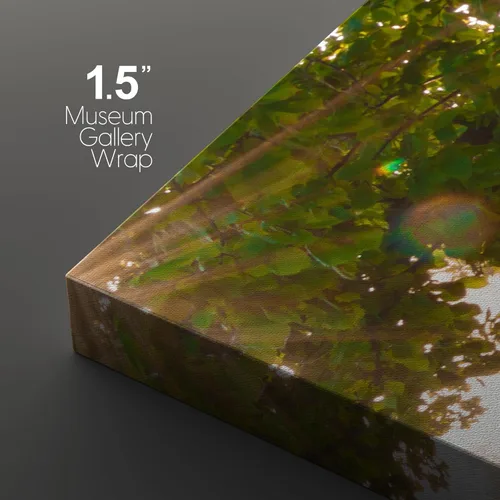 Vista 5 de Lienzo de 3 piezas, arte contemporáneo, decoración de pared moderna, cascada y flores