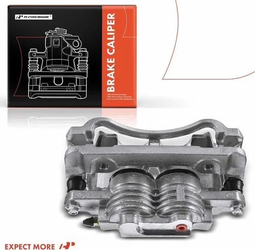 Vista 8 de A-Premium Conjunto de pinza de freno de disco con soporte compatible con modelos Ford seleccionados - Para Mustang, 1999 2000 2001 2002, 3.8L 4.6L