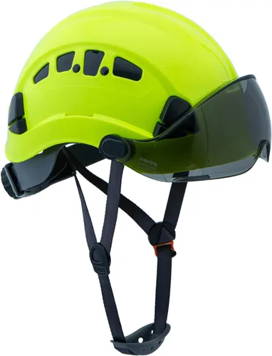 Vista 18 de UNINOVA Casco de seguridad – Casco aprobado por ANSI Z89.1 ajustable – Suspensión de trinquete de 6 puntos y cascos OSHA