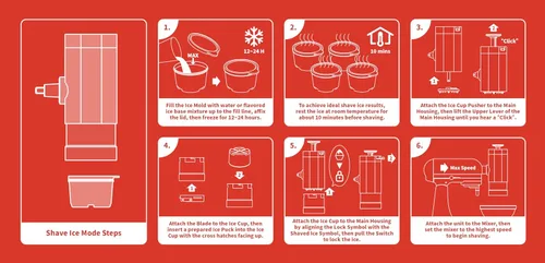 Vista 5 de Máquina de helados 2 en 1 y accesorio de hielo afeitado para batidoras de pie KitchenAid, 2 cuencos pequeños para helado, máquina de cono de nieve
