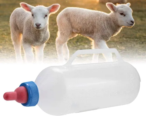 Vista 6 de Alimentador de botellas de cordero Botella de cordero huérfano 28 × 11 × 8 1 l Botella de leche de cordero Bebé Cabra Alimentador de leche