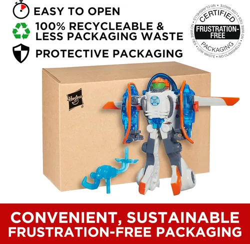 Vista 2 de Playskool Heroes Bot de rescate de Transformer, figura de The Copter Bot