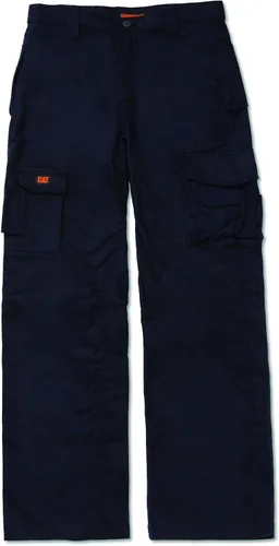 Vista 4 de Cat erpillar FR - Pantalones de trabajo para hombre hechos de mezcla de algodón transpirable resistente al fuego de 9 onzas con amplio