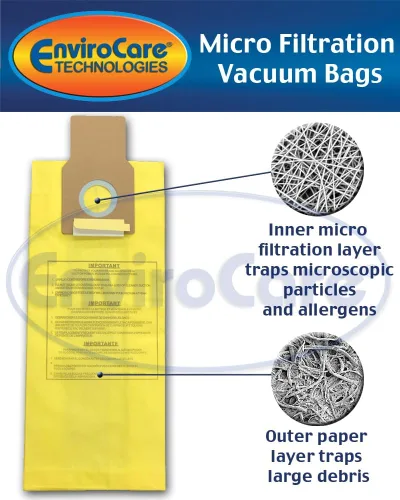 Vista 2 de EnviroCare Bolsas de vacío de repuesto para Kenmore U/L/O, 50688 y 50690, Panasonic Tipo U-2, Miele Tipo Z. 10