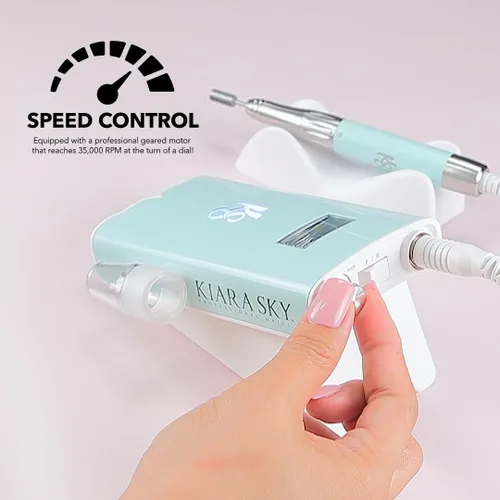 Vista 7 de Kiara Sky Beyond Pro - Taladro de uñas, portátil, recargable e inalámbrico, color azul