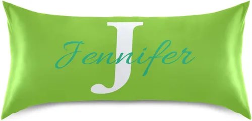 Vista 34 de Fundas de almohada negras personalizadas de seda con cierre de sobre, funda de almohada de satén tamaño estándar para personas que duermen
