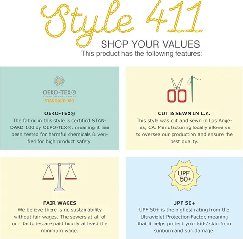 Vista 6 de City Threads Traje de baño para niña UPF50+ Rash Guard