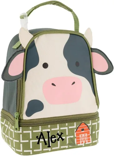Vista 6 de Stephen Joseph Lonchera personalizada – Bolsa de almuerzo con estampado de animales – Lonchera de amigos – Suministros de regreso a clases – Bolsa