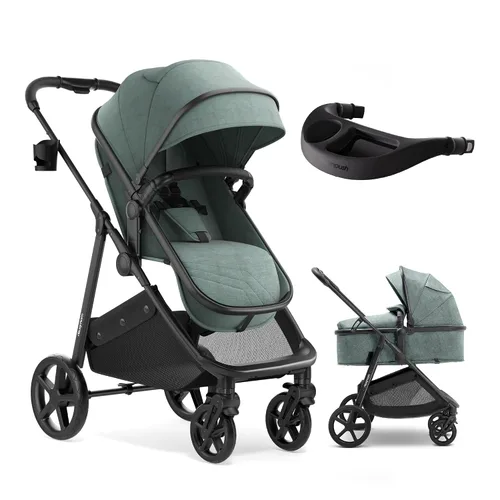 Vista 26 de Mompush Wiz - Cochecito reversible 2 en 1, plegable con una sola mano Negro
