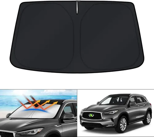 Vista 19 de KUST Parasol para parabrisas para Chevy Malibu 2013 2014 2015 accesorios de ventana cubierta solar plegable bloquea los rayos UV mantener el coche