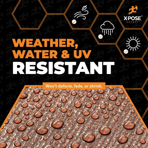 Vista 5 de Xpose Safety - Lona protectora de polietileno de 4 x 20 pies, 16 mil o 0.4mm de grosor, resistente y reforzada para evitar desgarros, resistente a