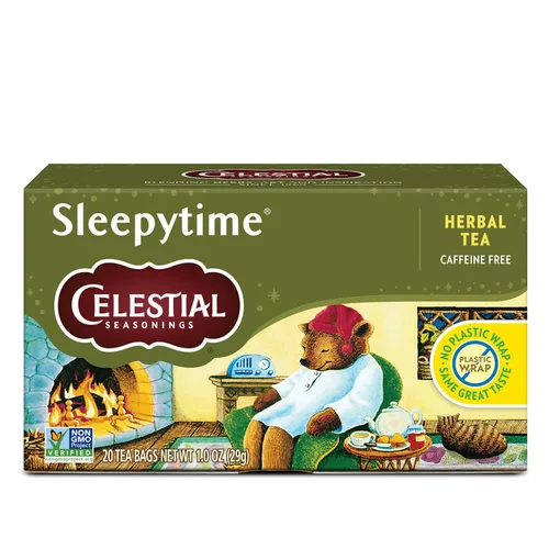 Vista 13 de Celestial Seasonings Sleepytime Té de hierbas, miel, té para dormir sin cafeína, 20 bolsas de té por caja (paquete de 6)