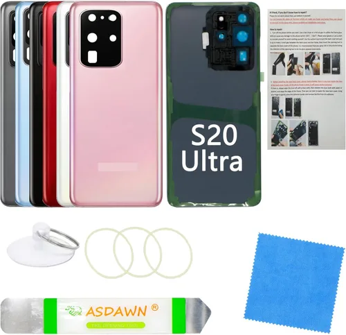 Vista 34 de Estuche de panel de vidrio trasero de repuesto para Galaxy S8 con manual de instalación + lente de cámara preinstalada + todo el adhesivo + kit