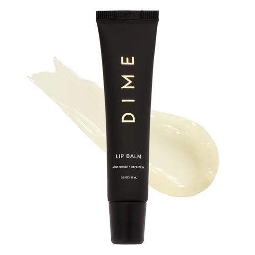 DIME Beauty - Bálsamo labial hidratante y brillante, vegano y libre de crueldad, cuidado labial antienvejecimiento, 0.5 oz / 0.5 fl oz
