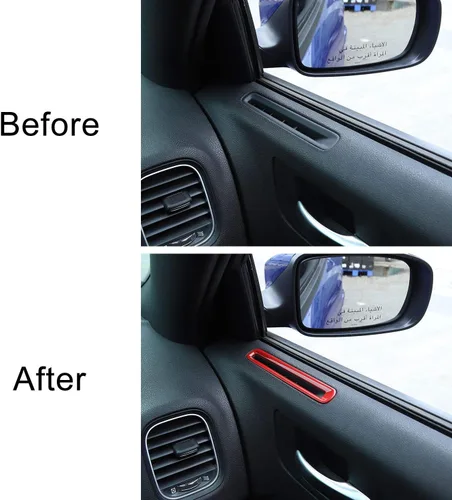 Vista 6 de Voodonala Aire acondicionado para puerta, salida de ventilación, salida de ventilación, embellecedor para Dodge Charger 2011-2025+, accesorios