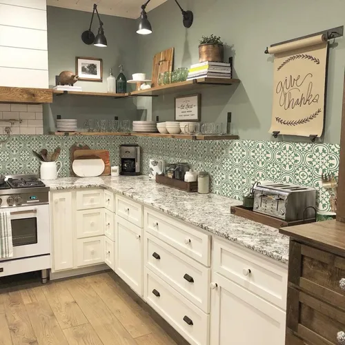 Vista 17 de Alwayspon Adhesivos de transferencia de azulejos de vinilo esmerilado para despegar y pegar, calcomanías autoadhesivas para azulejos de pared