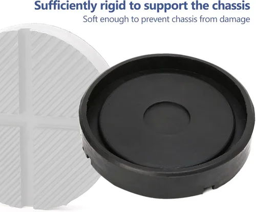 Vista 4 de 1 almohadilla de goma para gato de piso, diseño de ranura cruzada, adaptador de almohadilla de gato, protector de riel de marco lateral