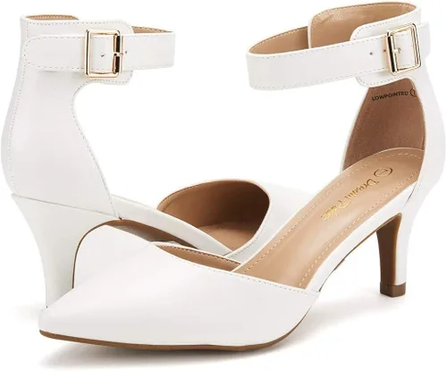 Vista 2 de DREAM PAIRS zapatos puntiagudos de vestir para mujer, de tacón bajo