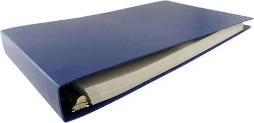 Vista 4 de Carpeta Horizontal de 11x17, Organizador de Documentos de Poli Duradero de 3 Anillas con Anilla en D de Ángulo Reforzado de 1.5 Pulgadas. Carpeta