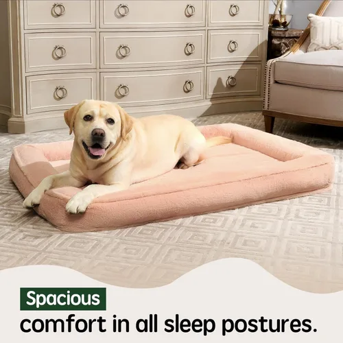 Vista 6 de BALANCE Cama para perros jumbo, cama ortopédica lavable para perros con funda extraíble, camas para perros grandes