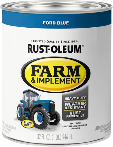 Vista 50 de Rust-Oleum Farm & Implement 280176 - Pintura esmaltada, galón, naranja (Allis Chalmers Orange)