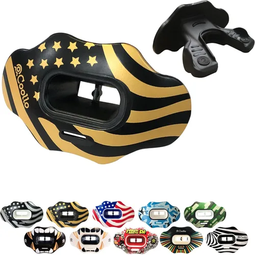 Vista 22 de Protector bucal MAXX/Might Football y deportes de alto impacto para adultos y jóvenes (correa incluida)