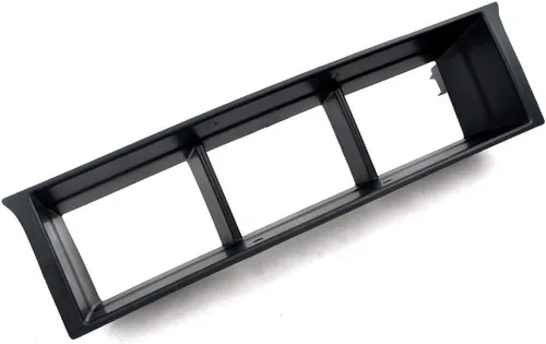 Vista 5 de PIT66 Parrilla de parachoques delantero inferior negra en billet, compatible con Ford F150 pickup 2009-2014, parrilla horizontal negra