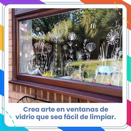 Vista 6 de Chalkola 20 marcadores de tiza líquida para pizarra, pizarra, ventana 20 colores 0.236 in