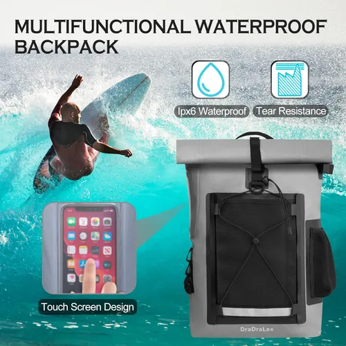 Vista 6 de Mochila impermeable Kayak Dry Bag Mochila Impermeable 30L