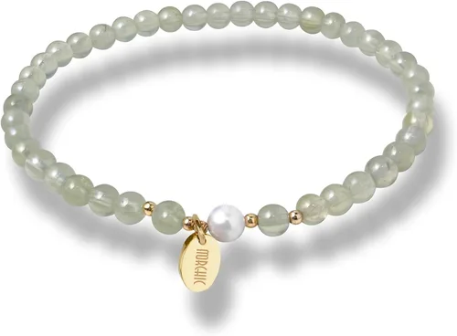 Vista 21 de Morchic - Pulsera elástica con cuentas de gemas naturales de 4 mm para mujeres, con perlas de agua dulce, regalo de cumpleaños de gemas energéticas