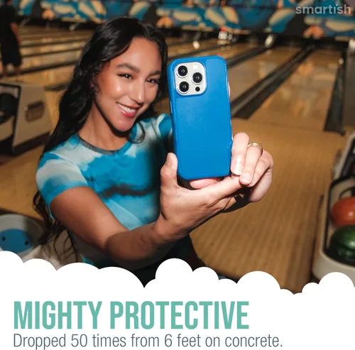 Vista 3 de Smartish® - Funda magnética para iPhone 15, Gripmunk compatible con MagSafe [ligera + protectora], funda de agarre delgada con forro de microfibra