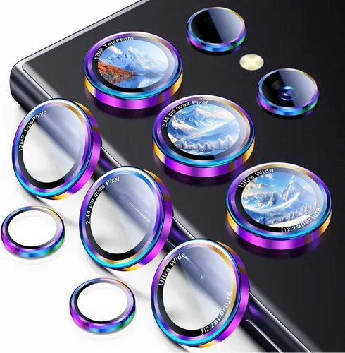 Vista 13 de Uyiton Protector de lente de cámara para Samsung Galaxy Z Fold 7 - Cubierta de pantalla trasera de vidrio templado de grado militar