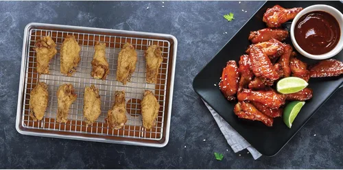 Vista 4 de Mrs. Anderson's Baking Juego de 2 alfombrillas de silicona antiadherentes para hornear, 8.5 x 12 pulgadas