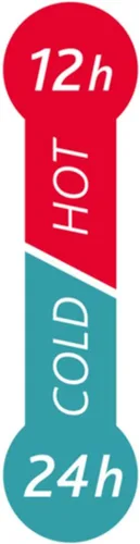 Vista 5 de TEFAL BLUDROP Botella de agua reutilizable, botella de acero inoxidable reutilizable, bebidas frías y calientes, apta para lavavajillas, a prueba