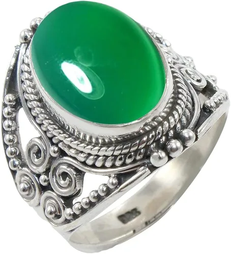 Vista 26 de Anillo de Plata Esterlina 925 para Mujeres con Piedra Preciosa Natural, Anillo de Compromiso de Plata Esterlina, Piedra Natal de Junio con Engaste