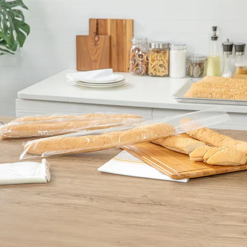 Vista 7 de Restaurantware Bag Tek - Bolsas de pan de 28 x 6 pulgadas, 250 con dispensador de wicket, bolsas de pan para pan, micro perforadas para congelador