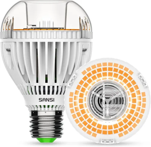 SANSI Bombilla LED A19 equivalente a 300 W, bombillas de 4500 lúmenes y 3000 K, bombilla LED E26 no regulable con tecnología de cerámica, vida útil