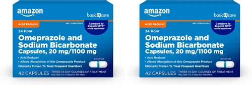 Vista 9 de Yaxa Basic Care Cápsulas de omeprazol y bicarbonato de sodio, 20 mg/1100 mg, medicamento frecuente para la acidez estomacal las 24 horas