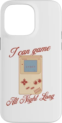Vista 21 de I Can Game All Night Long Retro Handheld Gamer Case for iPhone 16