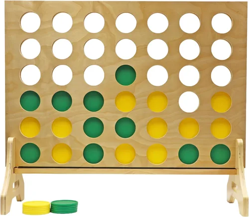 Vista 72 de Tailgating Pros Premium Cuatro en fila gigante con estuche de transporte - Juego de patio de tamaño Jumbo para exteriores - Conecta múltiples discos