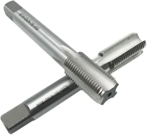 Vista 4 de 9/16-20 Juego de roscas derecho e izquierdo HSS 9/16 '' - 20 TPI para reparación de manivela de bicicleta