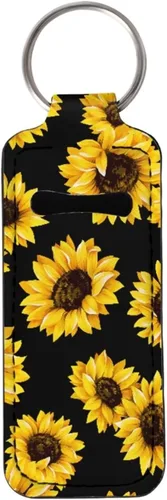 Vista 25 de Suobstales Chapstick - Llavero con clip en la manga de la bolsa para palillo labial, funda para bálsamo labial, protector de lápiz labial