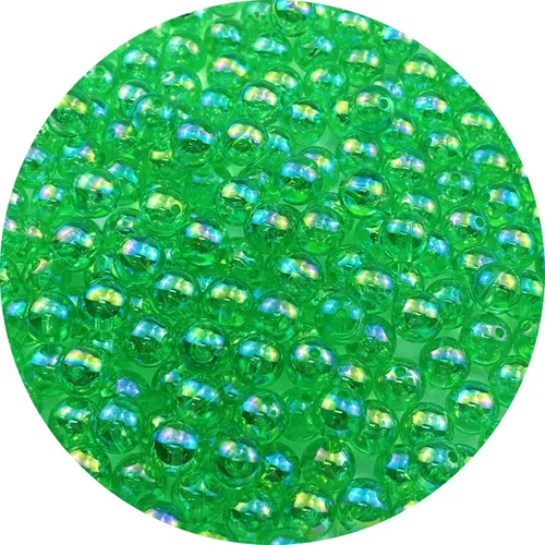 Vista 80 de 2000 cuentas redondas acrílicas de 0.157 pulgadas (0.157 in), cuentas espaciadoras de colores AB con agujero para bricolaje, pulseras, collares