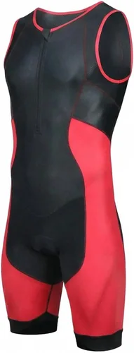 Vista 9 de Trajes de triatlón para hombre de una pieza sin mangas Trisuits traje de piel húmedo para correr ciclismo natación