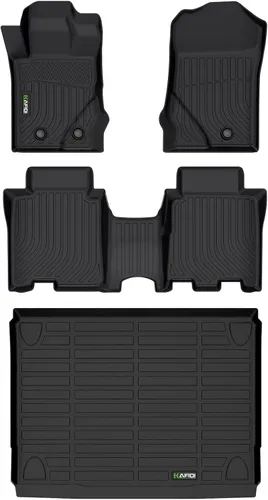 Vista 47 de HAFIDI® - Tapetes para auto con almacenamiento debajo del asiento, para todo clima, antideslizantes, de elastómero termoplástico, para la primera