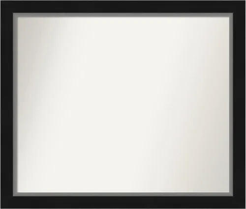 Vista 1099 de Amanti Art Black Bathroom Mirror for Over Sink, 27x49 Custom Made Black Museum Rectangle Vanity Mirror, Oversize Modern Wood Frame, Hangs