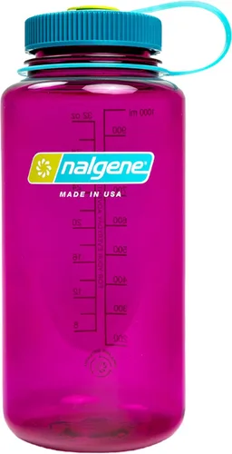Vista 59 de Nalgene Sustain - Botella de agua de Tritan sin bisfenol A hecha con un 50 % de material derivado de restos de plástico, 32 fl oz, boca ancha